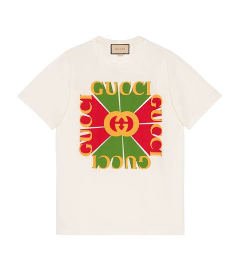 gucci off white logo t-shirt|t shirt Gucci original.